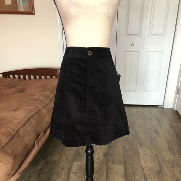 WOOLRICH black corduroy a-line skirt - Picture 3 of 7